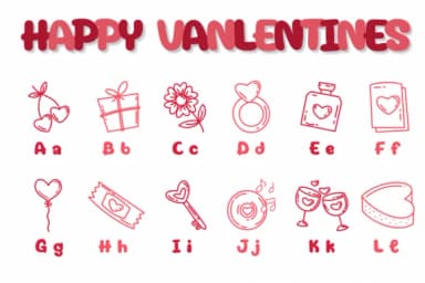 Happy Valentine by Chonada — Dingbats Font — thumbnail 2