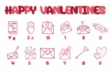 Happy Valentine by Chonada — Dingbats Font — thumbnail 4