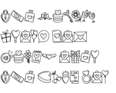 Happy Valentine by Chonada — Dingbats Font — thumbnail 8