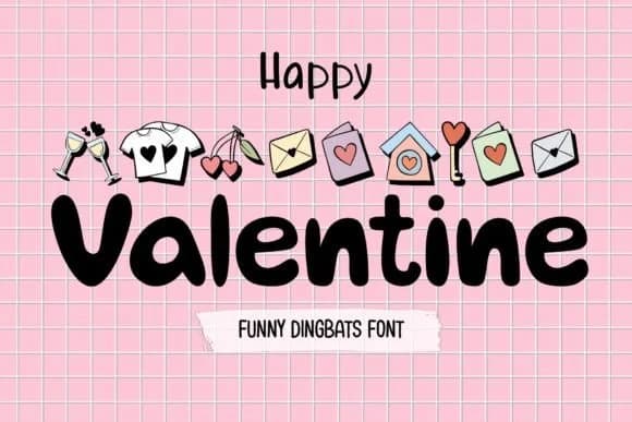 Happy Valentine by DREAMs Soul G. — Dingbats Font