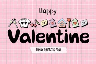 Happy Valentine by DREAMs Soul G. — Dingbats Font — thumbnail 1