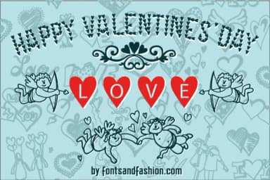 Happy Valentines Day by Fontsandfashion — Dingbats Font — thumbnail 6