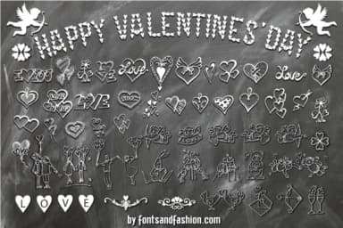 Happy Valentines Day by Fontsandfashion — Dingbats Font — thumbnail 7