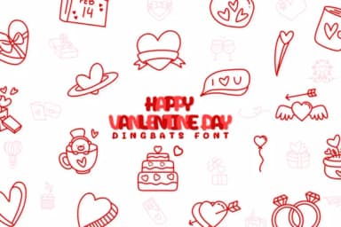 Happy Vanlentine Day by Chonada — Dingbats Font — thumbnail 1