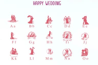 Happy Wedding by Nongyao — Dingbats Font — thumbnail 2