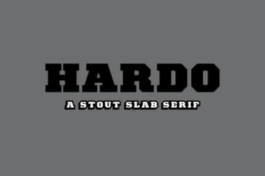 Hardo by Studio One Four — Slab Serif Font — thumbnail 1