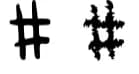 BM Graphics - Hash Tags by GraphicsBam Fonts — Dingbats Font — thumbnail 4