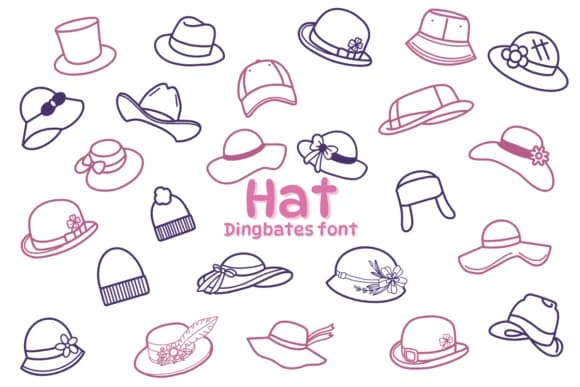 Hat by Chonada — Dingbats Font