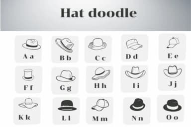 Hat Doodle by Apiwat Type — Dingbats Font — thumbnail 2