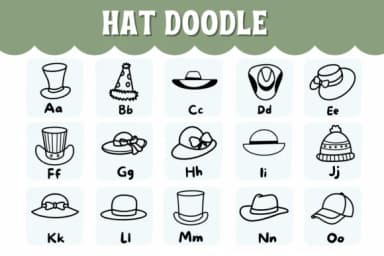 Hat Doodle by Natchuta — Dingbats Font — thumbnail 2