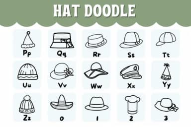 Hat Doodle by Natchuta — Dingbats Font — thumbnail 3