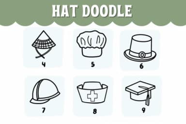 Hat Doodle by Natchuta — Dingbats Font — thumbnail 4