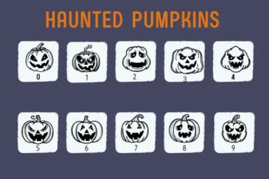 Haunted Pumpkins by Chada Art — Dingbats Font — thumbnail 4