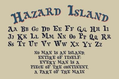 Hazard Island by HG Designs — Slab Serif Font — thumbnail 4