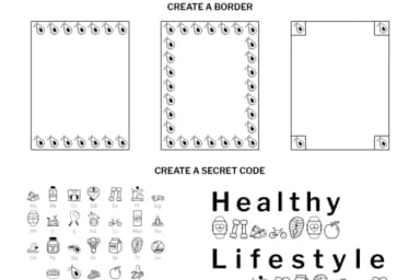 Healthy Lifestyle by digitalplannerland — Dingbats Font — thumbnail 6