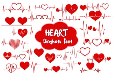 Heart by Nun Sukhwan — Dingbats Font — thumbnail 1