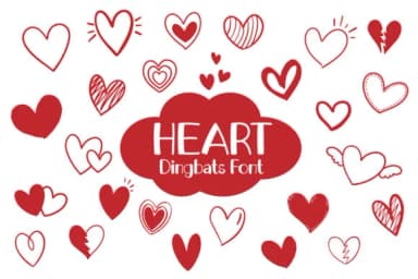 Heart by Fox7 — Dingbats Font — thumbnail 1