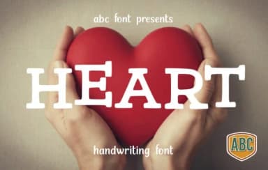Heart by ABC Font — Slab Serif Font — thumbnail 1
