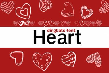 Heart by Sirinart — Dingbats Font — thumbnail 1