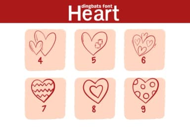 Heart by Sirinart — Dingbats Font — thumbnail 4