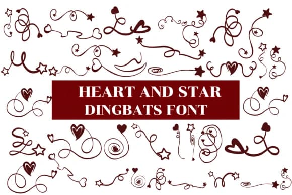 Heart and Star by Nongyao — Dingbats Font