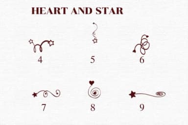 Heart and Star by Nongyao — Dingbats Font — thumbnail 4