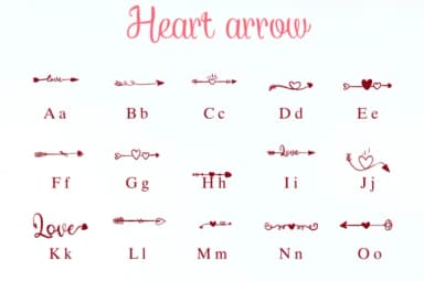 Heart Arrow by Nongyao — Dingbats Font — thumbnail 2