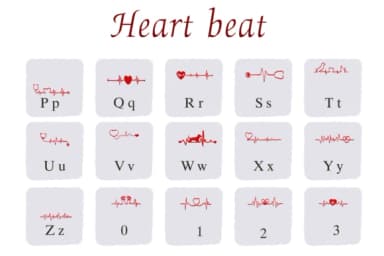 Heart Beat by BK Creative Designs — Dingbats Font — thumbnail 3