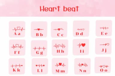 Heart Beat by Ketsarin — Dingbats Font — thumbnail 2