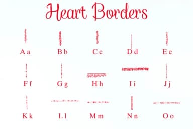 Heart Borders by Nongyao — Dingbats Font — thumbnail 2