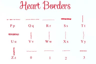 Heart Borders by Nongyao — Dingbats Font — thumbnail 3