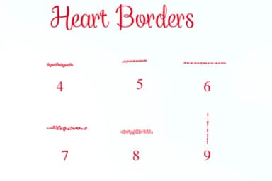 Heart Borders by Nongyao — Dingbats Font — thumbnail 4