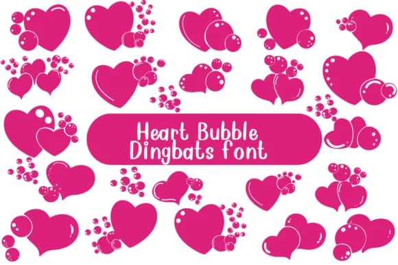 Heart Bubble by Nongyao — Dingbats Font