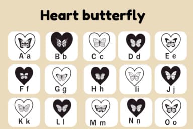 Heart Butterfly by Nun Sukhwan — Dingbats Font — thumbnail 2