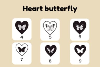 Heart Butterfly by Nun Sukhwan — Dingbats Font — thumbnail 4