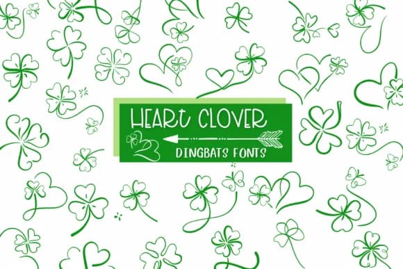 Heart Clover by Sirinart — Dingbats Font