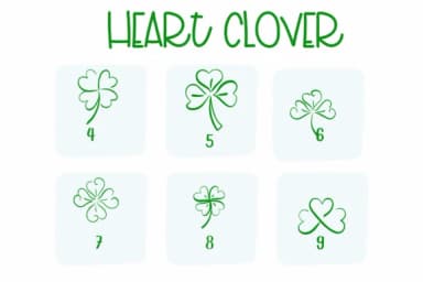 Heart Clover by Sirinart — Dingbats Font — thumbnail 4