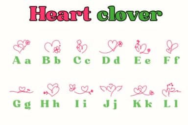 Heart Clover by Chonada — Dingbats Font — thumbnail 2
