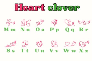 Heart Clover by Chonada — Dingbats Font — thumbnail 3