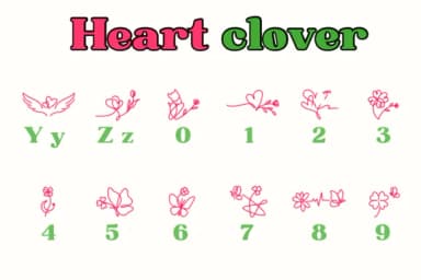 Heart Clover by Chonada — Dingbats Font — thumbnail 4