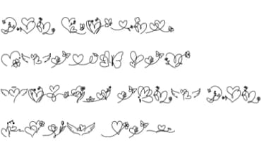 Heart Clover by Chonada — Dingbats Font — thumbnail 8