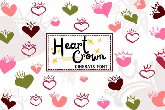 Heart Crown by PraewDesigns — Dingbats Font