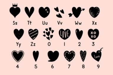 Heart Doodle by Nyla.studio — Dingbats Font — thumbnail 8