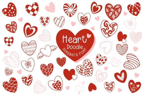 Heart Doodle by Pui Art — Dingbats Font