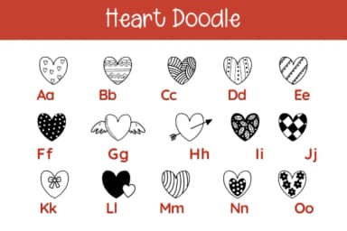 Heart Doodle by Pui Art — Dingbats Font — thumbnail 2