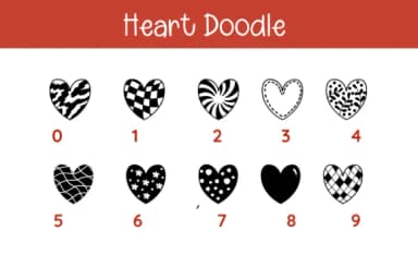 Heart Doodle by Pui Art — Dingbats Font — thumbnail 4