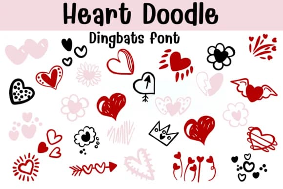 Heart Doodle by Sontaya — Dingbats Font