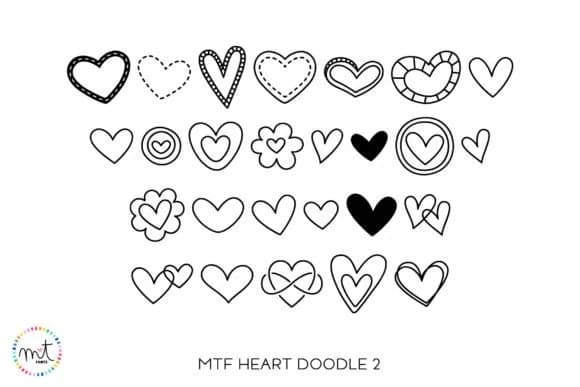 Heart Doodle 2 by Miss Tiina — Dingbats Font