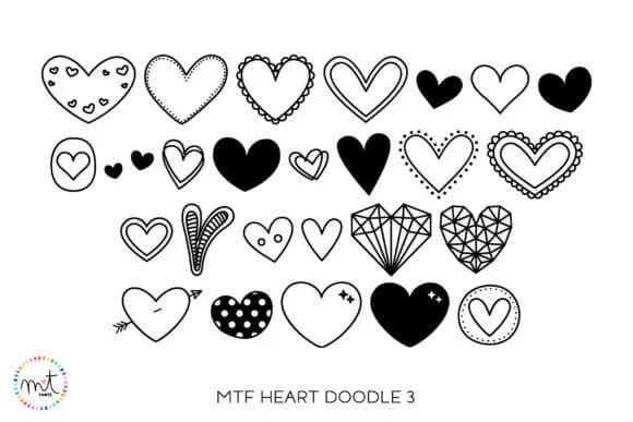Heart Doodle 3 by Miss Tiina — Dingbats Font