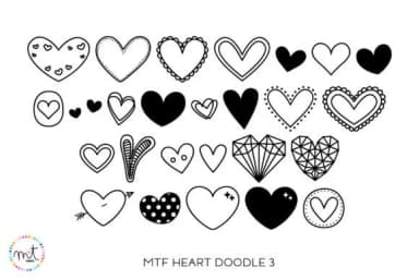 Heart Doodle 3 by Miss Tiina — Dingbats Font — thumbnail 1